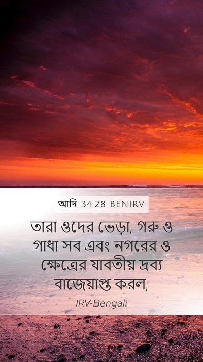 আদি 34:28 BENIRV Bible Verse Image