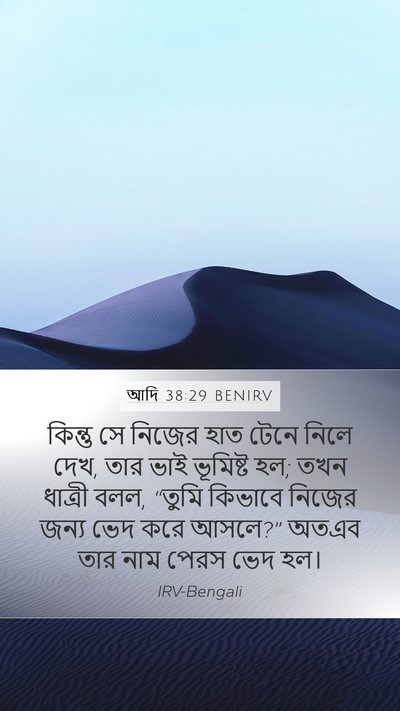 আদি 38:29 BENIRV Bible Verse Image