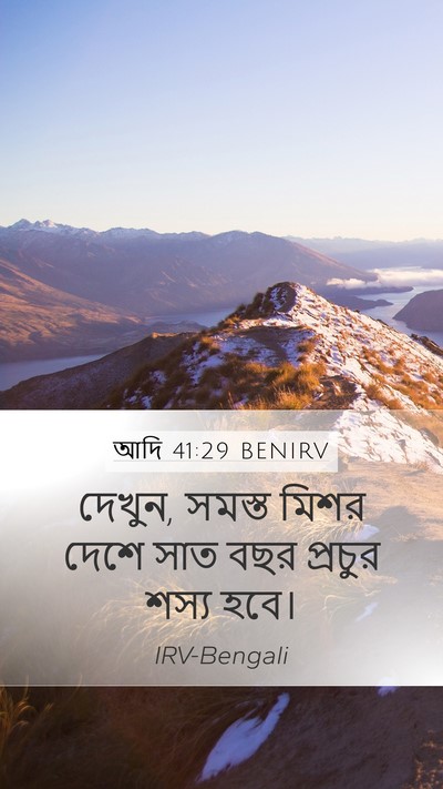 আদি 41:29 BENIRV Bible Verse Image