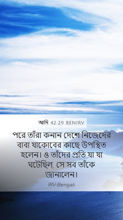 আদি 42:29 BENIRV Bible Verse Image