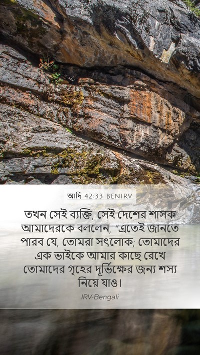 আদি 42:33 BENIRV Bible Verse Image
