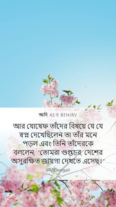 আদি 42:9 BENIRV Bible Verse Image