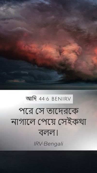 আদি 44:6 BENIRV Mobile Phone Wallpaper - পরে সে তাদেরকে - Mobile Bible Verse Wallpaper