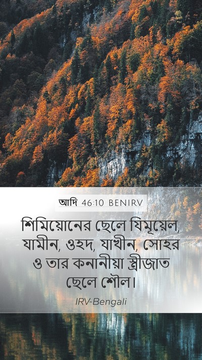 আদি 46:10 BENIRV Bible Verse Image