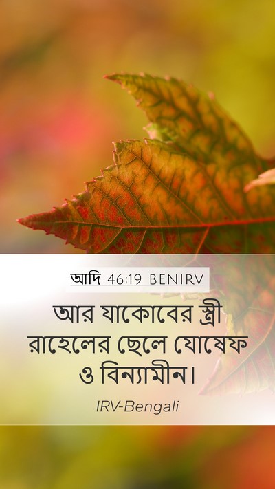 আদি 46:19 BENIRV Bible Verse Image