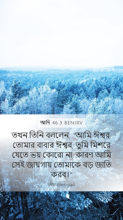 আদি 46:3 BENIRV Bible Verse Image