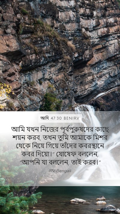 আদি 47:30 BENIRV Bible Verse Image