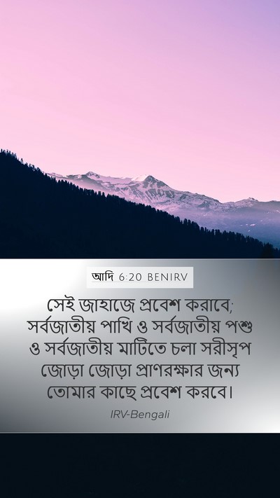 আদি 6:20 BENIRV Bible Verse Image