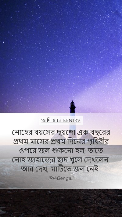 আদি 8:13 BENIRV Bible Verse Image
