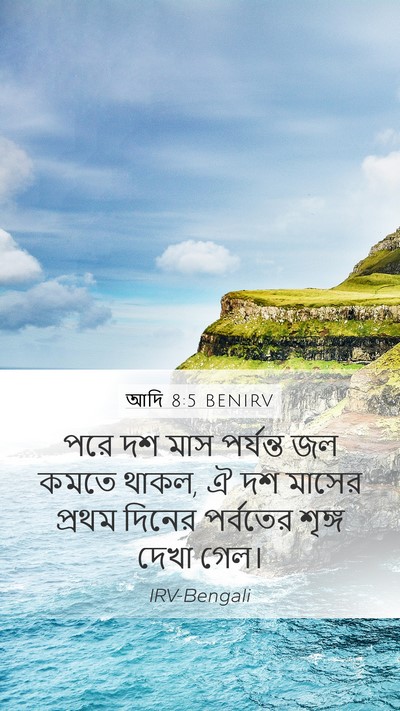 আদি 8:5 BENIRV Bible Verse Image