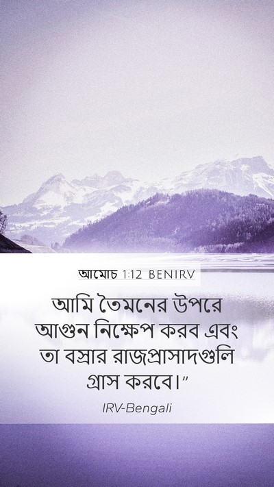 আমোচ 1:12 BENIRV Bible Verse Image