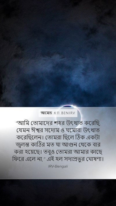আমোচ 4:11 BENIRV Bible Verse Image