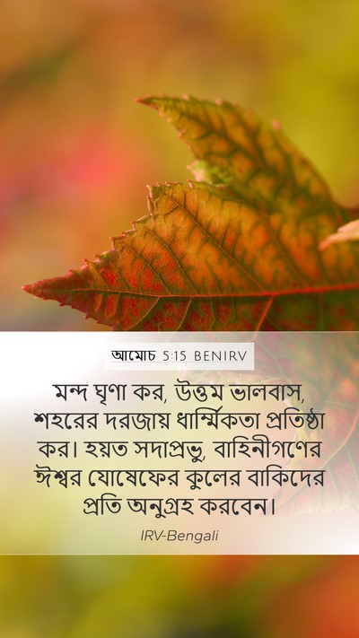আমোচ 5:15 BENIRV Bible Verse Image