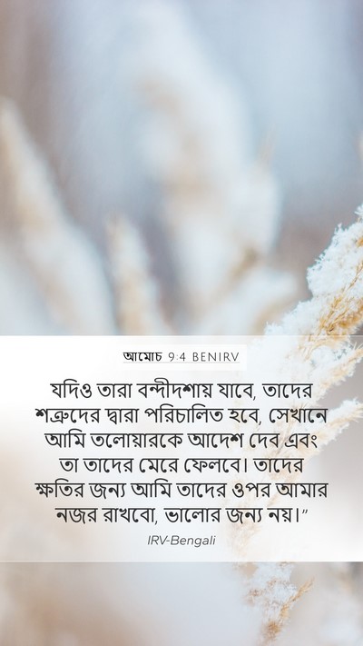 আমোচ 9:4 BENIRV Bible Verse Image