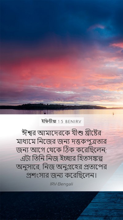 ইফিচীয়া 1:5 BENIRV Bible Verse Image