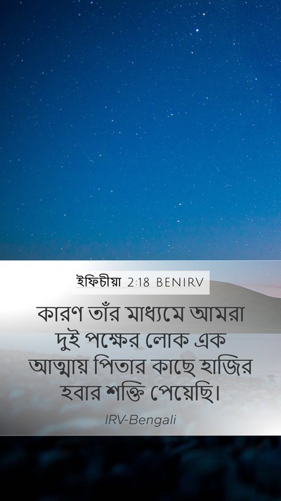 ইফিচীয়া 2:18 BENIRV Bible Verse Image