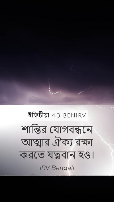 ইফিচীয়া 4:3 BENIRV Bible Verse Image