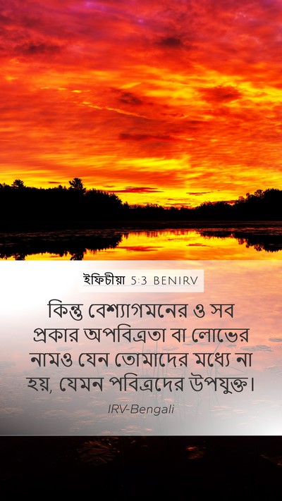ইফিচীয়া 5:3 BENIRV Bible Verse Image