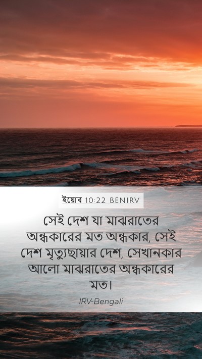 ইয়োব 10:22 BENIRV Bible Verse Image
