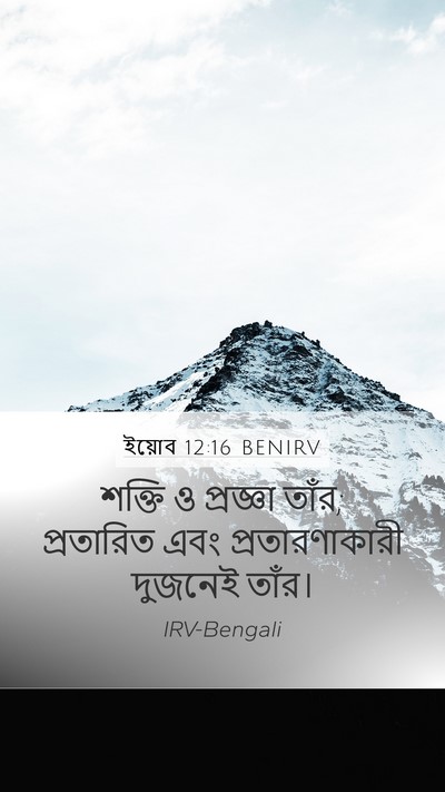 ইয়োব 12:16 BENIRV Bible Verse Image