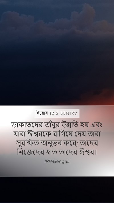 ইয়োব 12:6 BENIRV Bible Verse Image