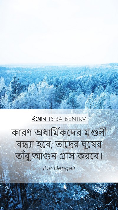 ইয়োব 15:34 BENIRV Bible Verse Image