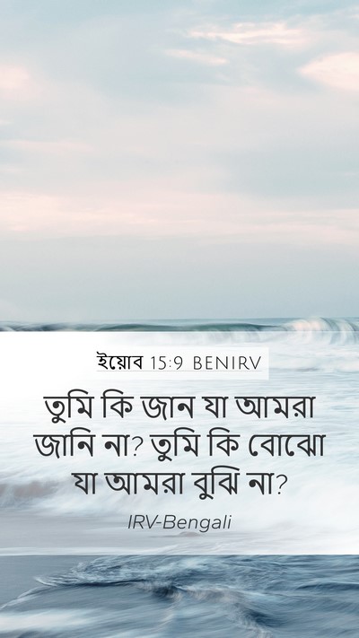 ইয়োব 15:9 BENIRV Bible Verse Image