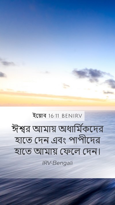 ইয়োব 16:11 BENIRV Bible Verse Image