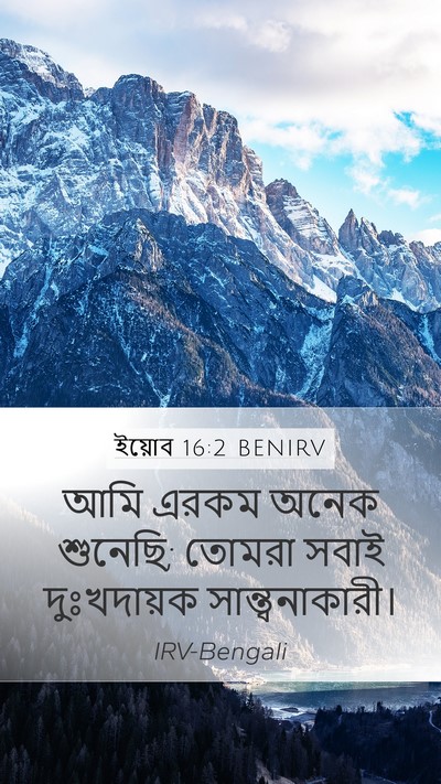 ইয়োব 16:2 BENIRV Bible Verse Image