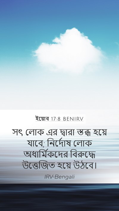 ইয়োব 17:8 BENIRV Bible Verse Image
