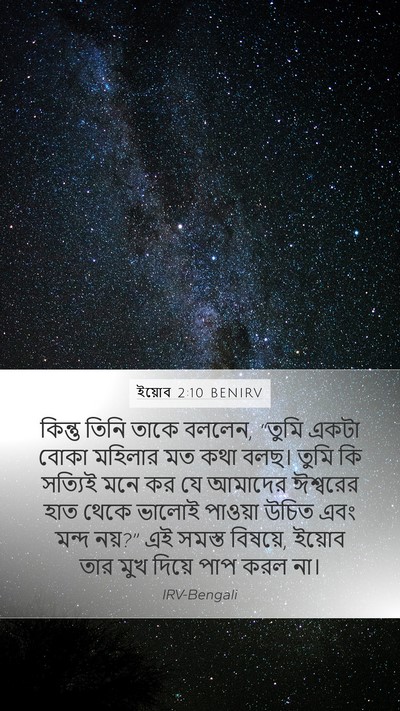 ইয়োব 2:10 BENIRV Bible Verse Image
