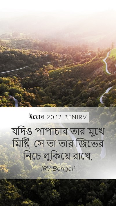 ইয়োব 20:12 BENIRV Bible Verse Image
