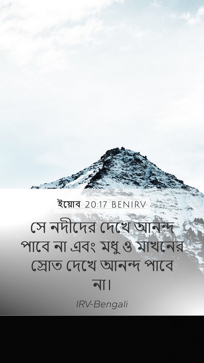 ইয়োব 20:17 BENIRV Bible Verse Image