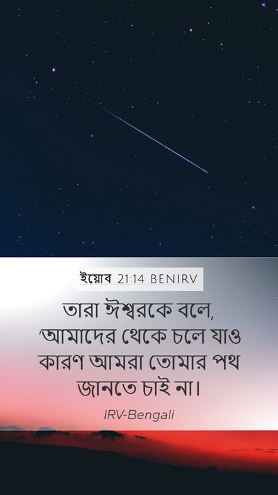ইয়োব 21:14 BENIRV Bible Verse Image
