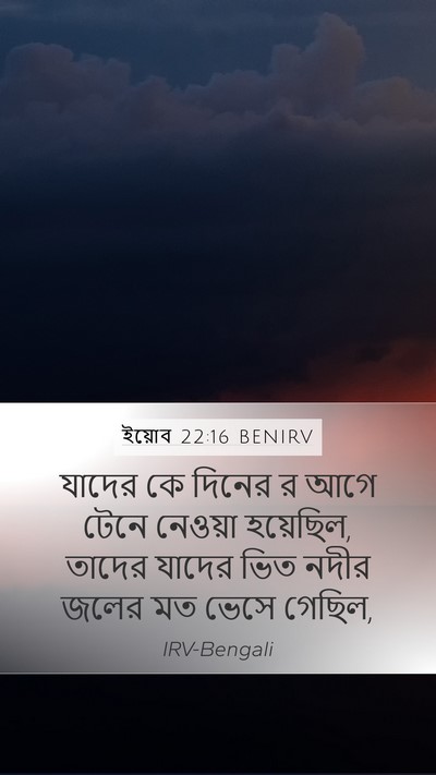 ইয়োব 22:16 BENIRV Bible Verse Image