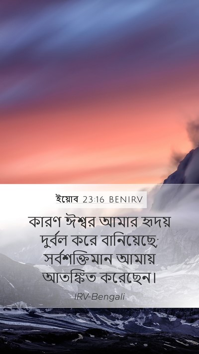 ইয়োব 23:16 BENIRV Bible Verse Image