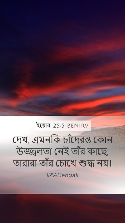 ইয়োব 25:5 BENIRV Bible Verse Image