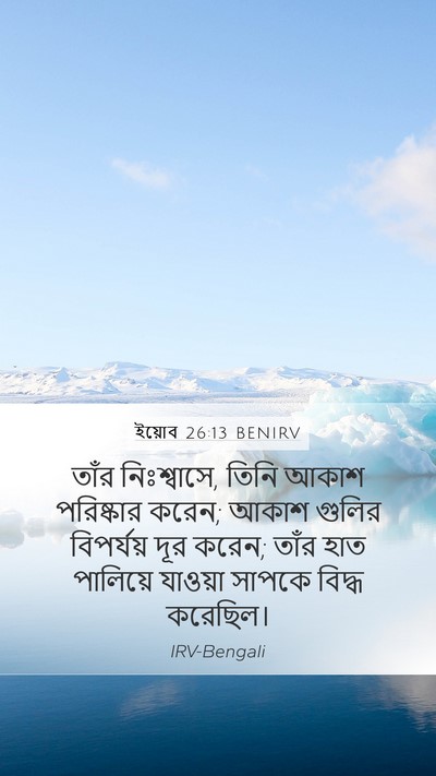 ইয়োব 26:13 BENIRV Bible Verse Image