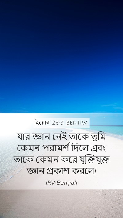 ইয়োব 26:3 BENIRV Bible Verse Image