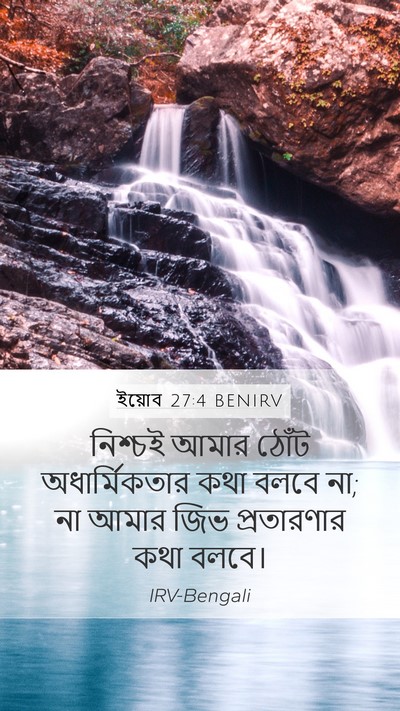 ইয়োব 27:4 BENIRV Bible Verse Image