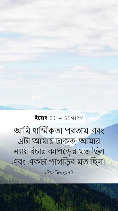 ইয়োব 29:14 BENIRV Bible Verse Image