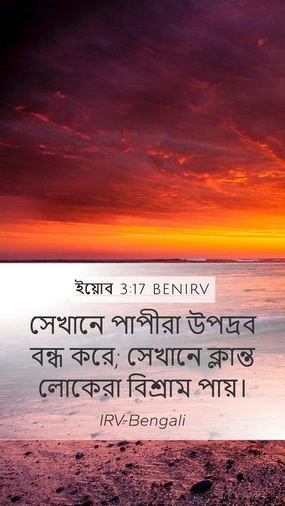 ইয়োব 3:17 BENIRV Bible Verse Image