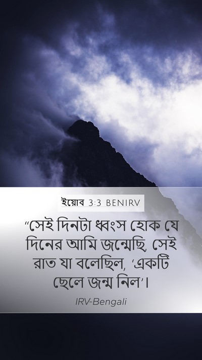 ইয়োব 3:3 BENIRV Bible Verse Image
