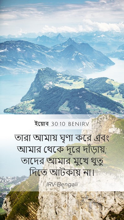 ইয়োব 30:10 BENIRV Bible Verse Image