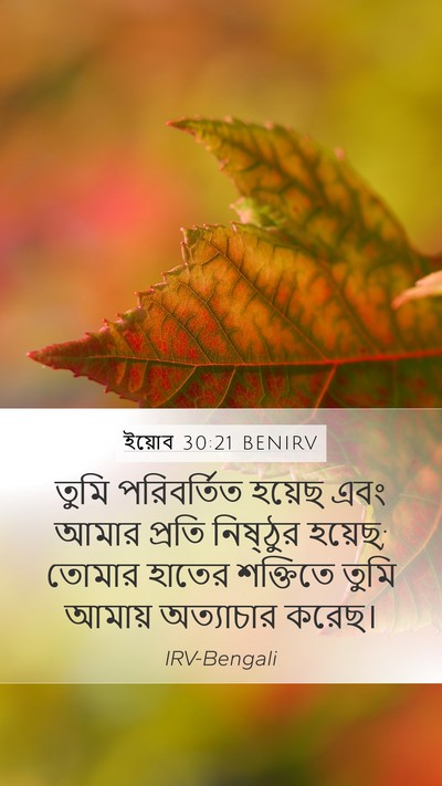 ইয়োব 30:21 BENIRV Bible Verse Image