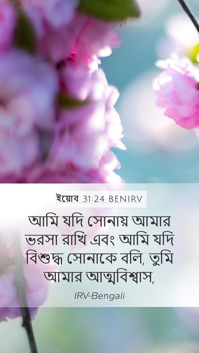 ইয়োব 31:24 BENIRV Bible Verse Image