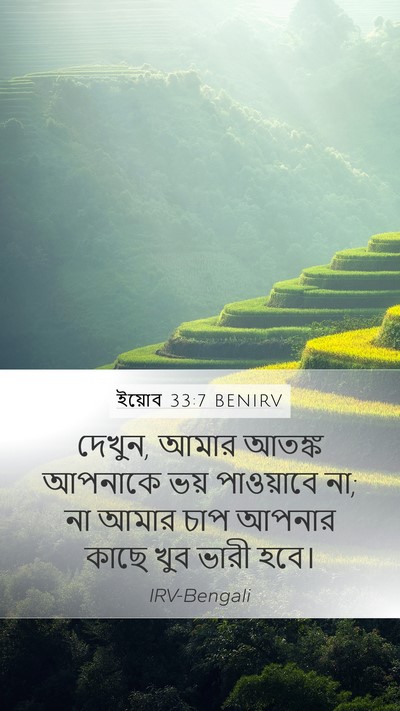 ইয়োব 33:7 BENIRV Bible Verse Image
