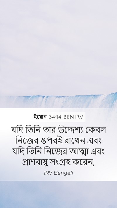 ইয়োব 34:14 BENIRV Bible Verse Image