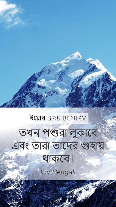 ইয়োব 37:8 BENIRV Bible Verse Image