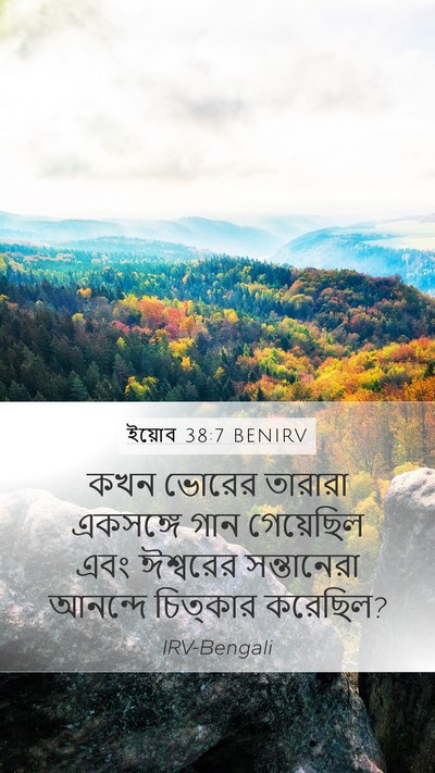 ইয়োব 38:7 BENIRV Bible Verse Image